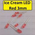50Pcs Ultra Bright Red Color 3mm Ice Cream LED Light Emitting Diode For Lighting LED Outdoor LED Torch Light Electronic Project DIY. 