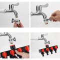 DIY No-Leakage Irrigation System Distributor Hose Splitter 4-Way Watering Splitter 4/7'' 8/11''. 