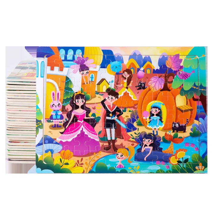 Wooden%2080%20Piece%20Puzzle%20Kids%20Animal%20Cartoon%20Fairy%20Tale%20Flat%20Puzzle%20Baby%20Early%20Education%20Educational%20Building%20Block%20Toys%20-%20Image%205