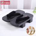 New High-Heeled Wooden Sandals Authentic Japanese-Style ToastingcosMen's and Women's Two-Tooth Clogs Clog. 
