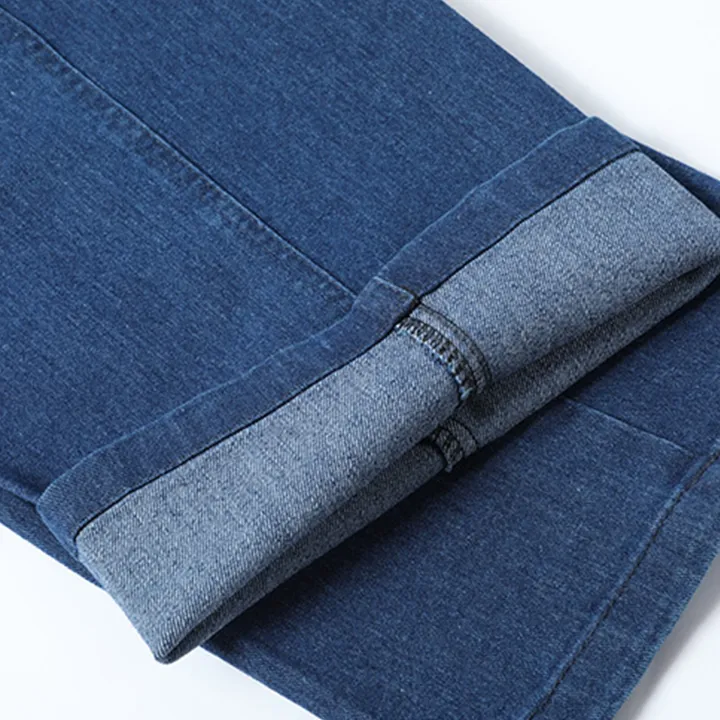 Men%20Solid%20Color%20Elastic%20Waistband%20Drawstring%20Straight%20Denim%20Pants%20Long%20Trousers%20-%20Image%206