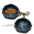 GC Reptile Water Dish Terrarium Reptile Water And Food Bowls Simulation Rock Design Utility Feeding Dish For Leopard Gecko Lizard Spider Scorpion Chameleon.