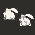 【Mary DAI Store】3D Metal Cute Rabbit Car sticker Emblem Badge Decals Car Styling DIY Accessories for Opel BMW audi.