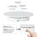 3 Speeds Electric Rotating Display Stand Mirror 360 Degree Turntable Jewelry Holder Battery/USB Power for Photography.