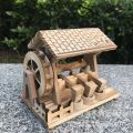 Wooden hand crank house grain harvest miniature farm tools exquisite home ornaments children's toys handicrafts wholesale. 