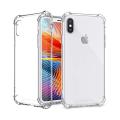 For Iphone X & xs Transparent anti shock side bumper corner 4D Crystal clear camera cutting cover. 