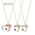 Qpeach 3Pack Heart Flower Butterfly Star Glitter Pendant Best Friend Girls BFF Necklace of 3 for Kids Friendship Jewelry Gifts. 