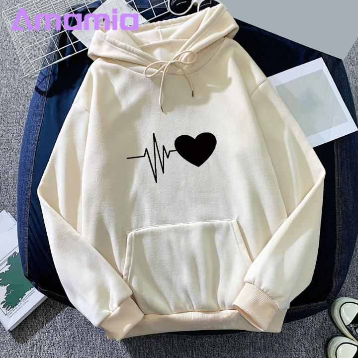 Couple%20Hoodie%20Cozy%20Heart%20Print%20Hoodie%20for%20Fall/winter%20Unisex%20Drawstring%20Pullover%20with%20Big%20Pocket%20Women%20Loose%20Hoodie%20-%20Image%208