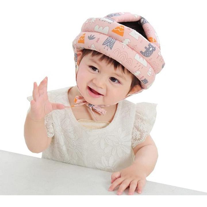 Toddler%20Walking%20Safety%20Helmet%20Head%20Protector%20Adjustable%20Baby%20Infant%20No%20Bumps%20Head%20Protector%20Cushion%20Bumper%20Bonnet%20Kids%20Anti-Fall%20Safety%20Cap%20Hat%20for%20Walking%20Crawling%20Playing,%206-36%20M%20-%20Image%203