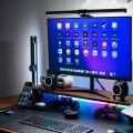 Led Computer Monitor Light Bar Desk Lighting Screen USB RGB Light Bar Monitor Lamp For Study Reading Table Stepless Dimming Lamp.