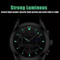 POEDAGAR Men Watch Top Luxury Sport Chronograph Quartz Watches Stainless Steel Waterproof Luminous Date Week Business Wristwatch.