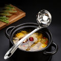 Stainless Steel Soup Fat Oil Separator Ladles Skimmer Spoon Soup Colander for Kitchen with Heat Insulation Anti-scalding. 