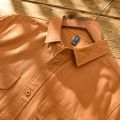 HIQOR New Mens Vintage Shirt Male Lone Sleeve Cargo Shirts 100% Cotton Casual Solid Shirt Male Pocket Work Shirt Man Clothing.