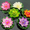 PRODUCTEI 10/18cm Artificial Lotus Plant DIY Water Lily Simulation Floating Lotus Garden Pond Fish Tank Decoration Artificial Flowers. 