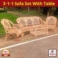 Five Seater Rattan Sofa Set with Table for Your Home & Office - Beter Sofa Set. 