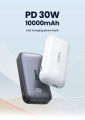 UGREEN PB502 (25185) 30W 10000mAh Fast Charging Power Bank - UGREEN 10000mAh Two-way Fast Charging Power Bank - 30W Highspeed Recharge - Connector type: USB Type-C, USB Type-A - Wide Compatibility.