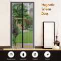 Migeet Screen Door 39.4 * 82.7 Inches Mesh Curtain Mosquito Net with Adhesive Tape and Thumbtacks Preventing Mosquito Insects Flies for Bedroom Baby Room Patio Balcony (Black).