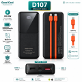 Good Cool 20000mAh 22.5W Fast Charging Portable Power Bank with Built-in Cable & LED Digital Display - Minimalistic Powerbank for Type C & iOS.