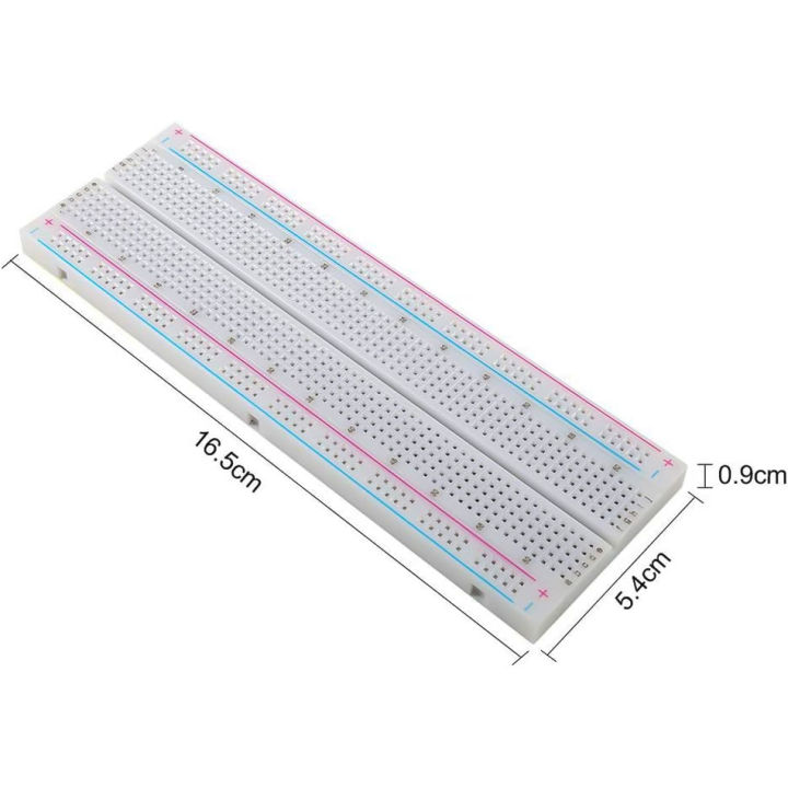 Breadboard%20Solderless%20Prototype%20PCB%20Board%20%E2%80%93%20800%20Pin%20Tie%20Points%20with%202%20Power%20Rails%20and%20Double%20Sided%20Tape%20for%20Raspberry%20Pi%20and%20Arduino%20DIY%20Kit%20%20-%20Image%204