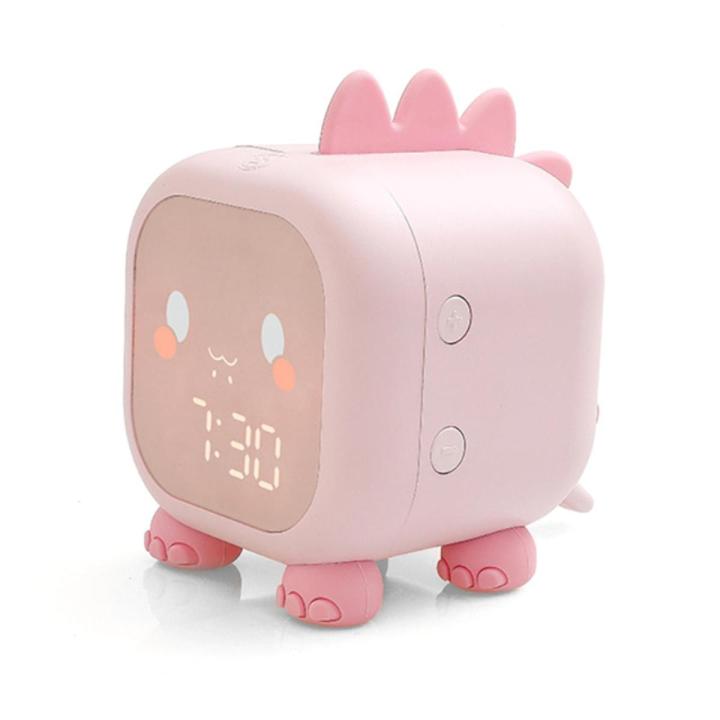 Alarm Clock Cute Dinosaur Digital Alarmclock Home Decor Alarm Clock For Kids Timer Sleep Trainer Wake Up Night Light Snooze