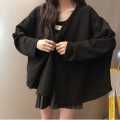 Knitted Coat Spring and Autumn All-Matching 2021 New Korean Style Loose Student Small Outer Wear Cardigan ins Tide. 