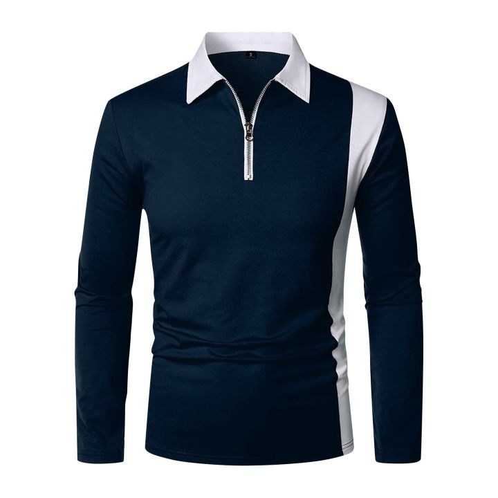 Men's%20Shirts%20Color%20Matching%20Fashion%20With%20Lapel%20Long%20Sleeve%20Shirt%20Two-color%20Splicing%20Shirts%20For%20Men%20Camisa%20Masculina%20Ropa%20Hombre%20-%20Image%205