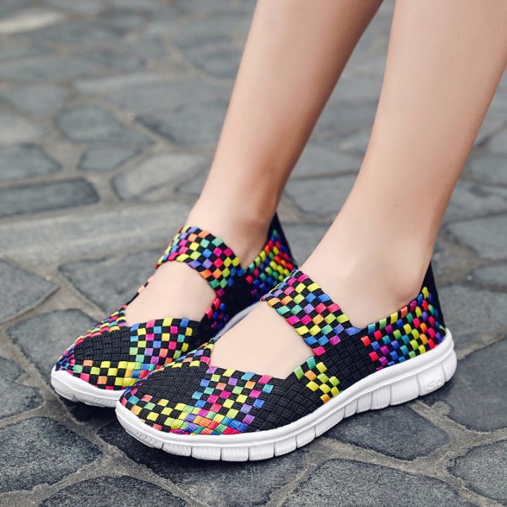 Plus%20size%20women's%20shoes%20summer%20hand-woven%20shoes%20flat%20light%20women's%20shoes%20Korean%20version%20breathable%20sandals%20athleisure%20single%20shoes%20trend%20-%20Image%202
