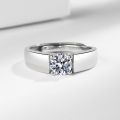 【Innovative design】TK Elegant Imitation Moissanite Ring Men's Accessories Men's Full Diamond Fashion Loose Big Men's Ring.