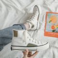 671New Casual Retro High-Top Canvas Shoes Women's Korean-Style Versatile Niche Classic Fashion Preppy Style Lace up Hong Kong Style.