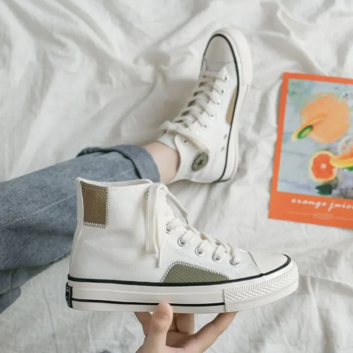 671New%20Casual%20Retro%20High-Top%20Canvas%20Shoes%20Women's%20Korean-Style%20Versatile%20Niche%20Classic%20Fashion%20Preppy%20Style%20Lace%20up%20Hong%20Kong%20Style%20-%20Image%204