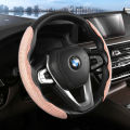 LI Car Steering Wheel Cover With Bling Diamond Segmented Wheel Protector Cover Sweat-absorbing Anti-Skid Interior Accessories. 