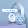 1pc Gradient Color Over-Ear Wireless BT Headset.