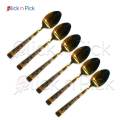 Stainless Steel Spoon Set Gold Premium Quality.