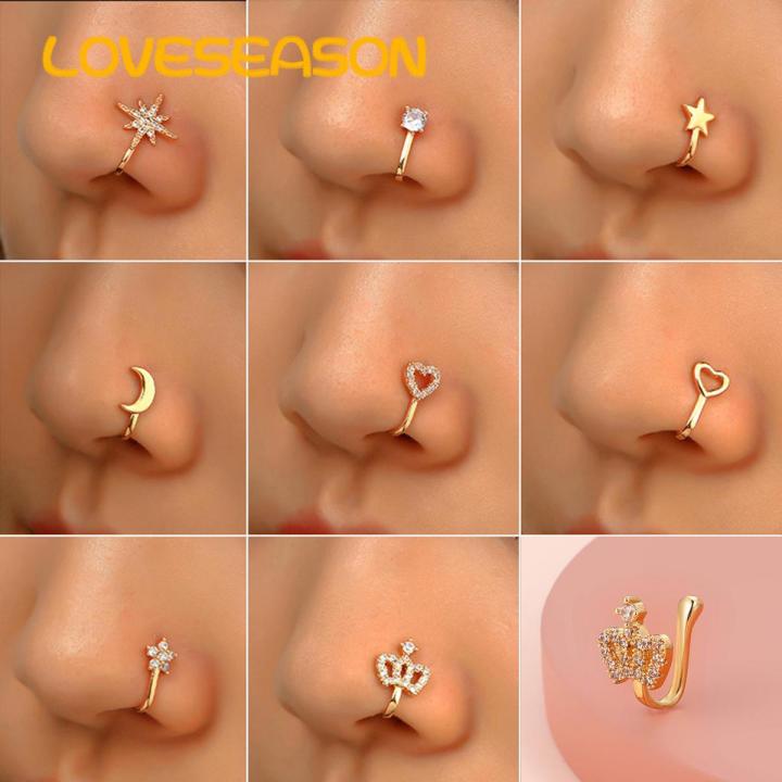 【Must-Have Accessories】 Loveseason Nose Clip Delicate Non Pierced Nose Rings