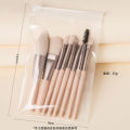 8Pcs/set Makeup Brushes Travel Make Up Brush Kit Mini Cosmetic Brushes for Face Foundation Blush Eye Shadow Powder Blusher Eyelash Brush Make Up Tools.