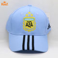 Sky Blue Argentina Football World Cup Adjustable Sports Fan Cap. 