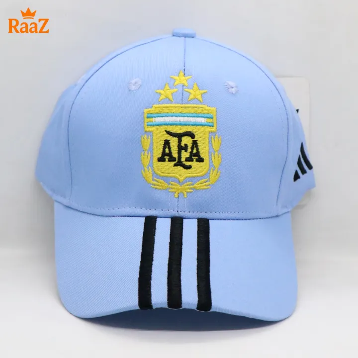 Sky%20Blue%20Argentina%20Football%20World%20Cup%20Adjustable%20Sports%20Fan%20Cap%20-%20Image%202