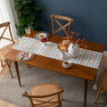 American Ethnic Style Table Runner Geometric Stripes Bohemian Vintage Cover TV Cabinet Cotton Linen Bed Banner Strip Tablecloth. 