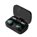 M10 TWS Wireless Earbuds With 2000mAh Power Bank & LED Display (Black). 