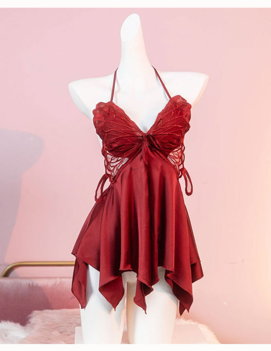 Butterfly%20Design%20And%20Beautiful%20Nighty%20for%20Honeymoon%20Sleepwear%20woman%20Night%20Dress%20Use%20-%20Image%205