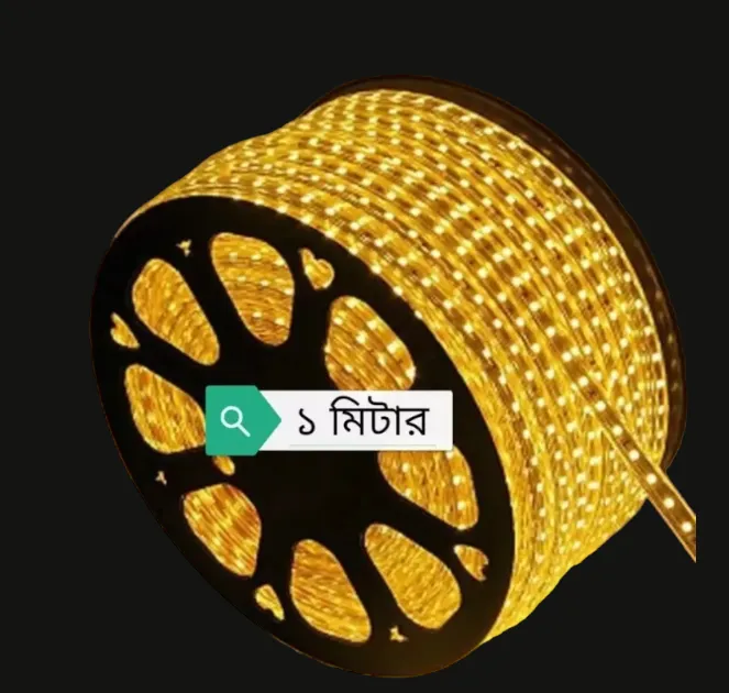 For%20Waterproof%20Led%20Strip%20Light%20With%20Adapter%20Customs%20Golden%20Colour%201-20%20Meter%20Variation%20-%20Rgb%20Light%20-%20Image%202