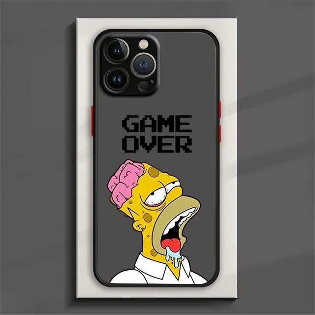 Funny Cartoon Simpsons Phone Case For iPhone 15 14 13 12 11 Pro Max mini XS Max XR X 8 Plus SE Frosted Translucent Cover | Daraz.com.bd Funny Cartoon Simpsons Phone Case For iPhone 15 14 13 12 11 Pro Max mini XS Max XR X 8 Plus SE Frosted Translucent Cover | Daraz.com.bd
