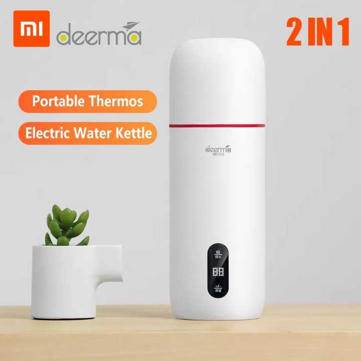 Xiaomi Deerma DEM-DR035S Thermos Electric Travel Cup 2in1 Hot Water Cup 350ML