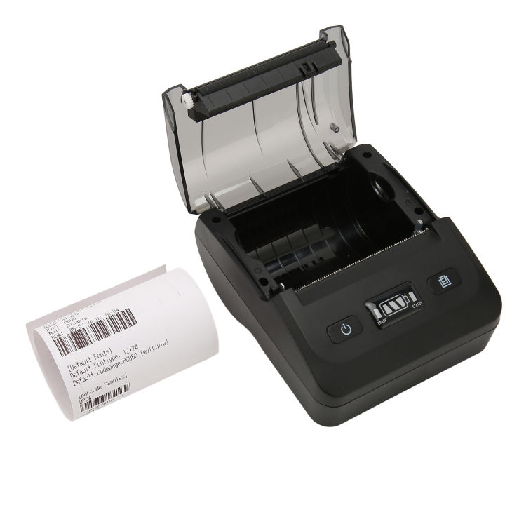 80mm Thermal Printer BT4.2 Connection 50 to 80mm/s 20PI ESC POS Compatible Type C Shipping Label Printer 100‑240V US Plug