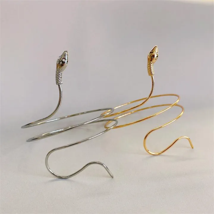 Exaggerated%20Snake%20Shaped%20Bracelet%20Women's%20Fashion%20Twisted%20Wrap%20Alloy%20Animal%20Arm%20Ring%20Body%20Jewelry%20Accessory%20-%20Image%204