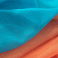 Window Curtain Panel Non-fading Transparent Gradient Tulle Curtain. 