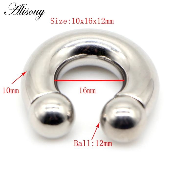Alisouy%201pc%20Big%20Large%20Size%20Captive%20Bead%20Nose%20Ring%20Ear%20Plug%20Expander%20Guauge%20Male%20Genital%20BCR%20Hoop%20Earring%20Piercing%20Body%20Jewelry%20-%20Image%204