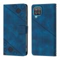 Casing for Samsung Galaxy A12 / Galaxy M12 case Fashion Square pattern flip PU leather phone case stand card slots wallet case shockproof folio cases cover. 