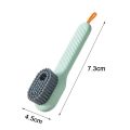 Multifunctional Shoe Brushes With Soap Dispenser Long Handle Brush Cleaner For Clothes Shoes Household Laundry Cleaning Brush_ D Leathers. 