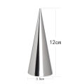 Individual Cream Horn Molds 12Pcs Large Size Baking Cones Stainless Steel Roll Horn Forms Conical Danish Pastry Croissant Cones Moulds Exquisite Product. 